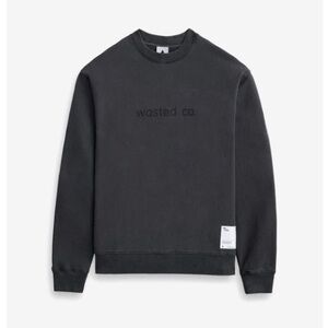 Wasted Co. x Dover Street Market Charcoal Fleece Crew Sweatshirt - NWT